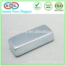zinc coating N52 30x15x5 neodymium magnet